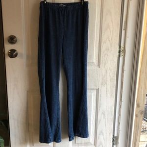 Mineral wash flare pants